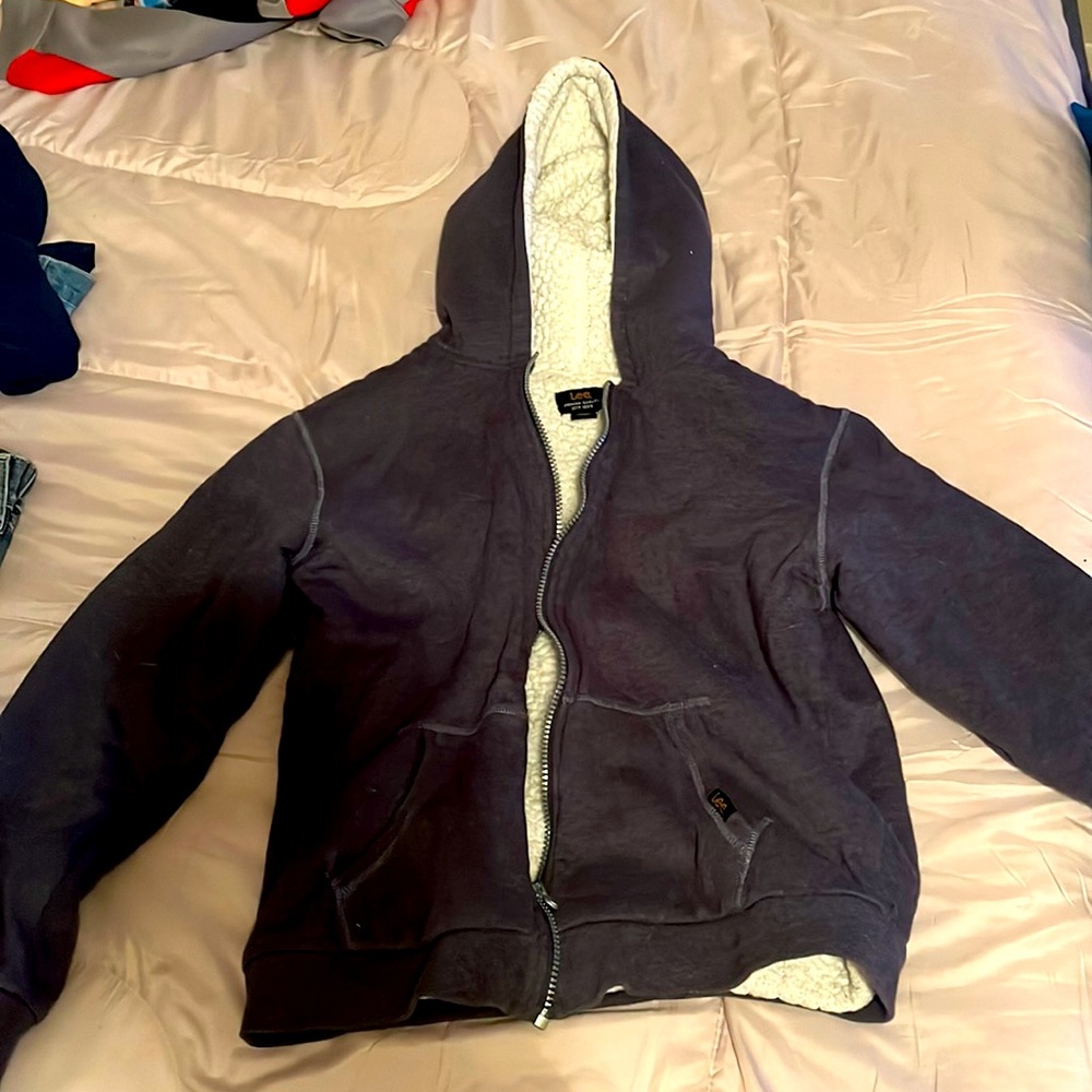 Lee brand Sherpa lined zip up hoody